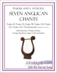 Seven Anglican Chants (SATB) SATB choral sheet music cover